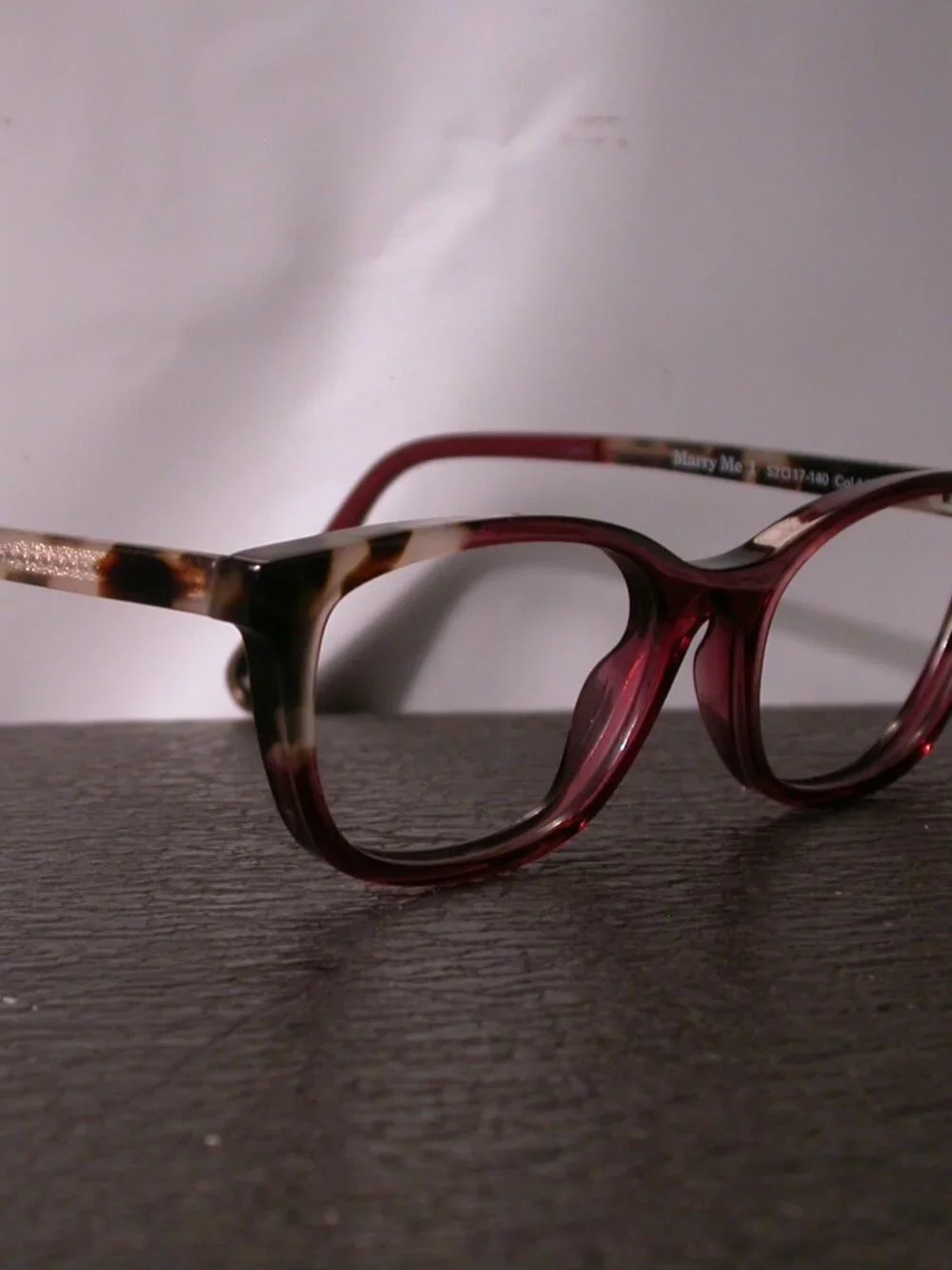 WOOW Marry Me Red Clear Tortoise Designer Eyeglasses Frames